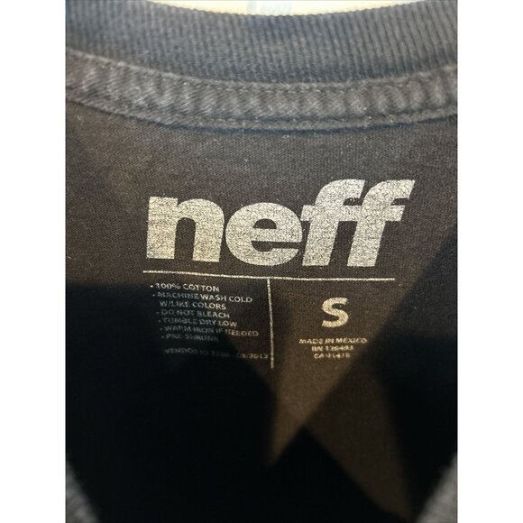 NEFF Black‎ Paisley Graphic Tee Short Sleeve Size Small - Picture 6 of 9